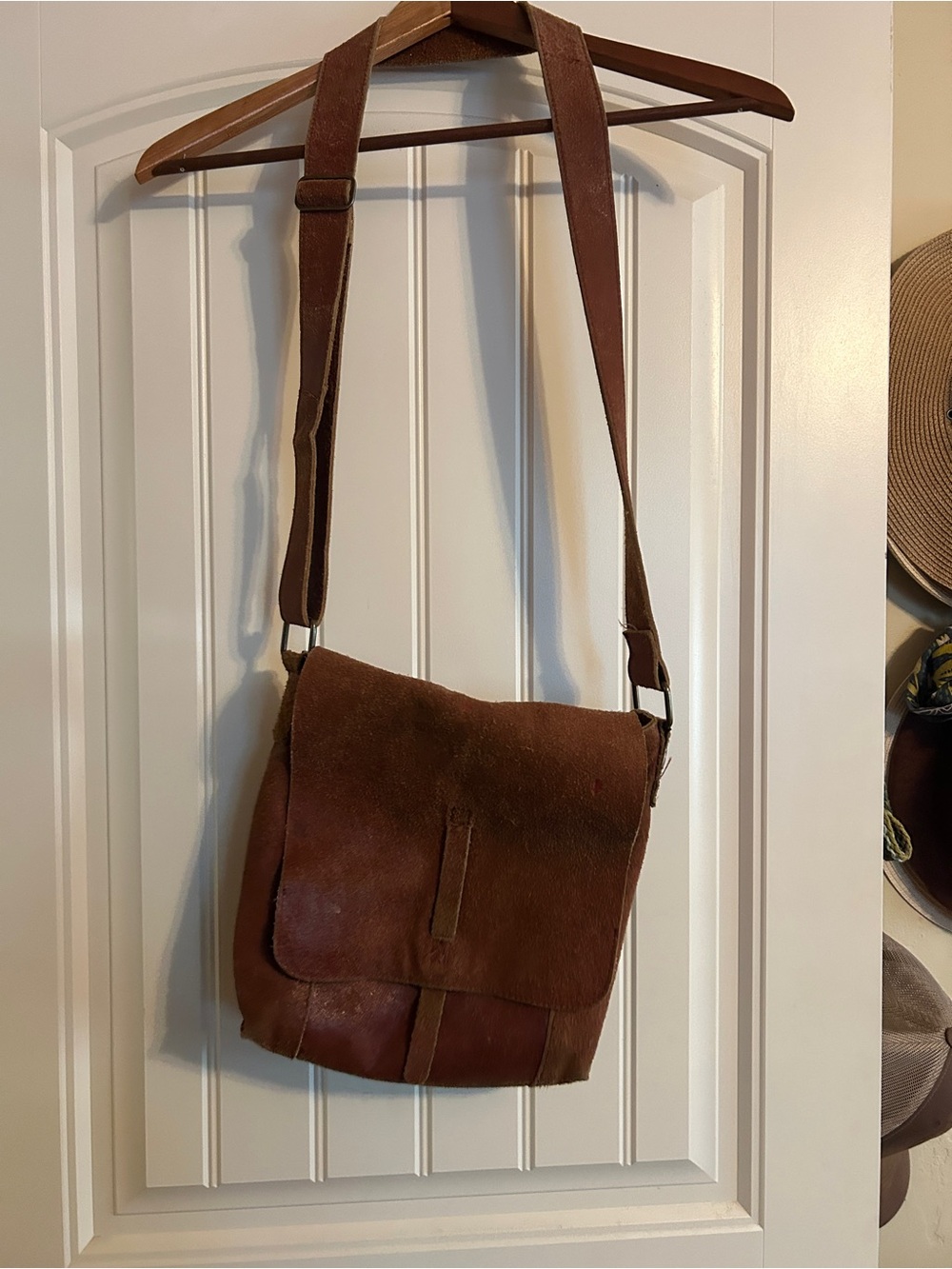 Earth Elements suede purse